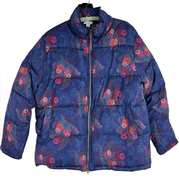Sundance floral puffer size XL.  SUPER CUTE - Picture 1 of 5